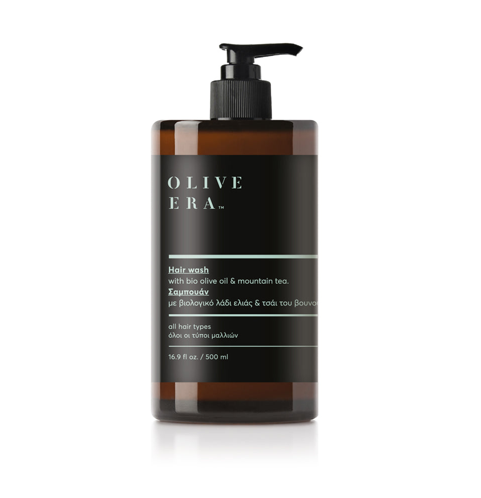 Hair wash with bio olive oil & mountain tea
